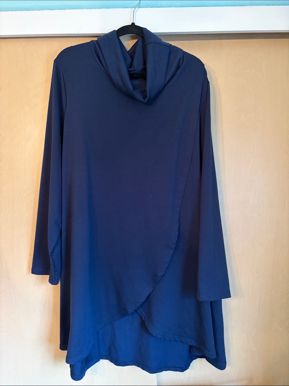 BloomChic Draped Cowl Neck Tunic